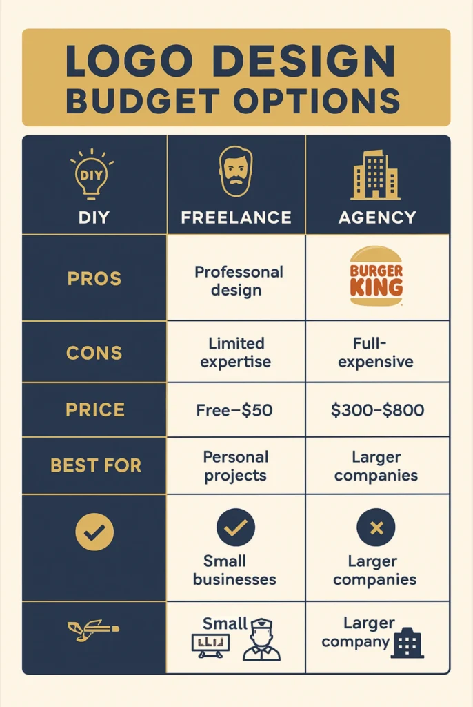 DIY professional agencies with budget